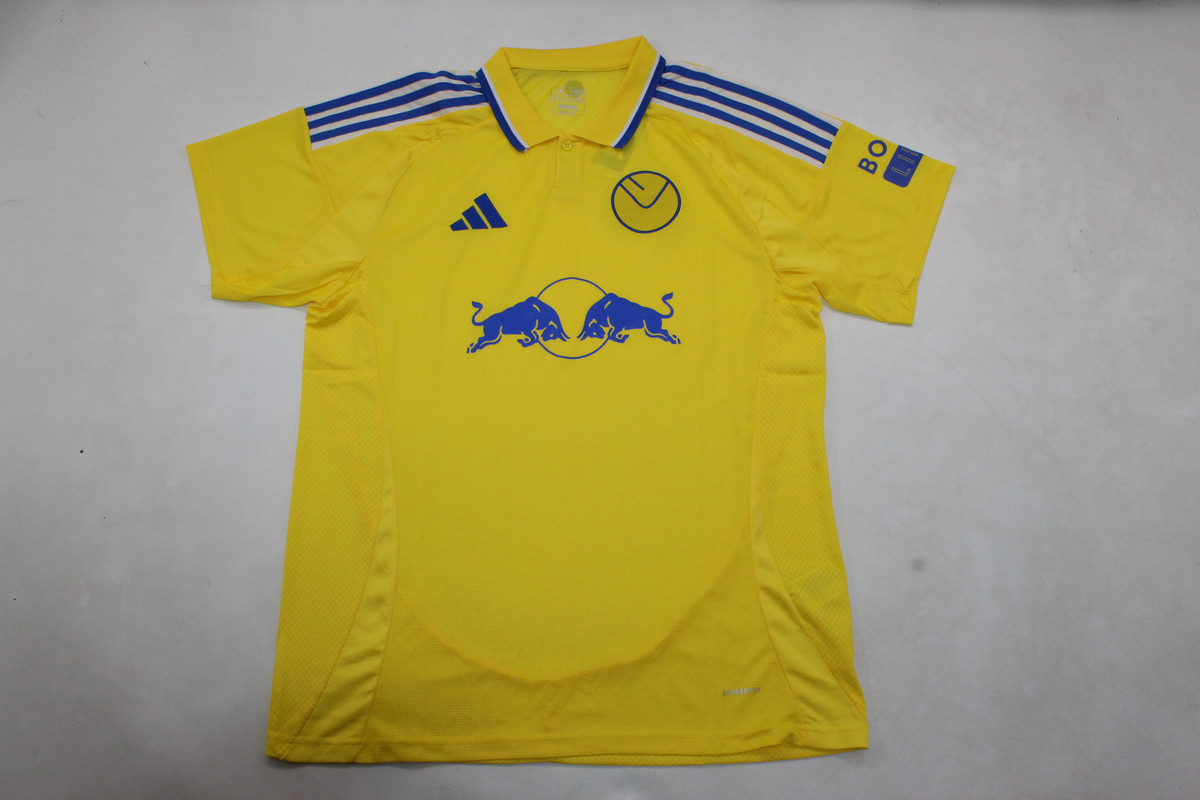 AAA Quality Leeds United 24/25 Away Yellow Soccer Jersey